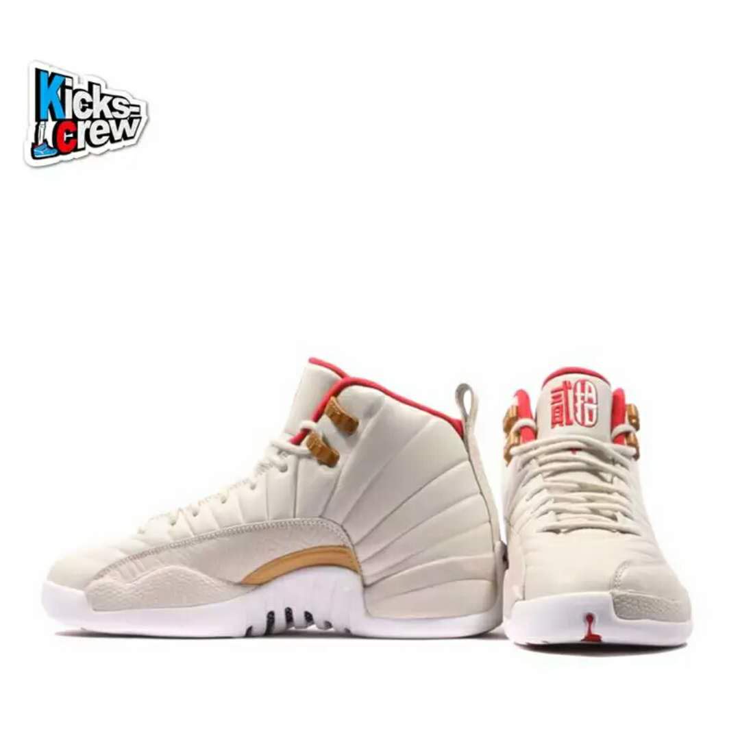 New Air Jordan 12 Begin White Red Shoes